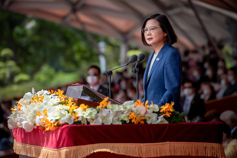 總統以「共識化分歧　團結守台灣」為題發表國慶演說
