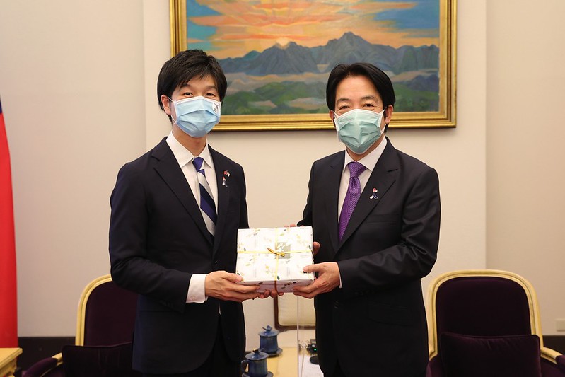 賴清德副總統今（5）日上午接見日本自民黨青年局眾議員訪團