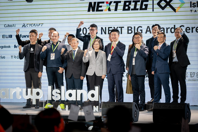 蔡英文總統今（21）日上午出席「Startup Island TAIWAN NEXT BIG頒獎典禮」