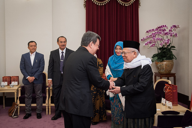 副總統接見「印尼『伊斯蘭宗教學者理事會』主席馬恩．阿明訪團」