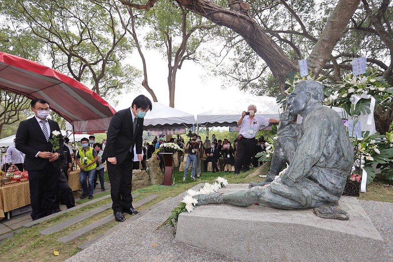 賴清德副總統今（8）日下午前往臺南出席「八田與一技師逝世80周年追思紀念會」