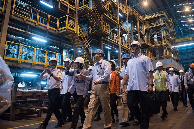 中鋼與臺灣產業的升級轉型密不可分　總統盼扮演領頭羊，引導產業走向和發展