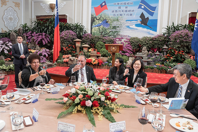 國宴宴請諾魯總統　總統盼兩國更多合作交流　讓雙邊關係更緊密