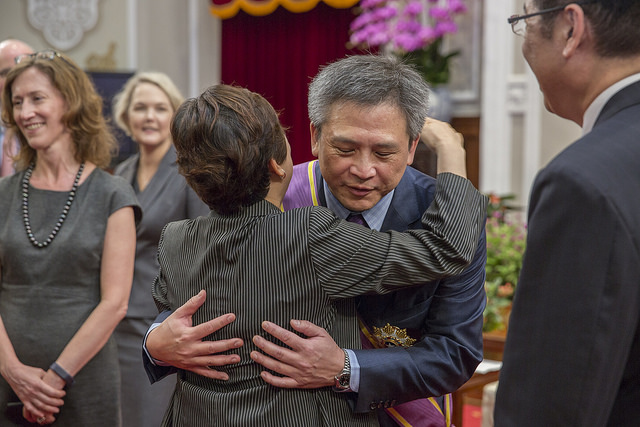 總統頒授美國在台協會臺北辦事處處長梅健華「大綬景星勳章」