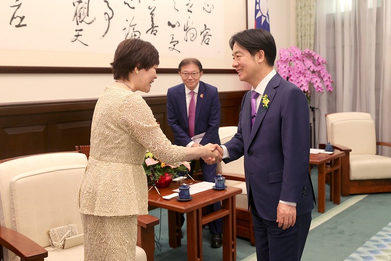 賴清德總統今（20）日下午接見「日本前首相夫人安倍昭惠女士」
