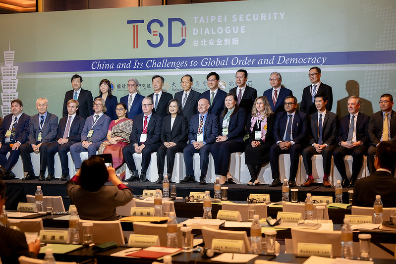 蔡英文總統今（8）日上午出席「2023台北安全對話」（2023 Taipei Security Dialogue)開幕活動