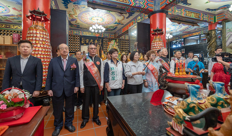 總統肯定臺灣寺廟金蘭會　盼匯聚「神氣」保佑國家　也帶來「人氣」帶動觀光人潮