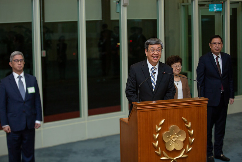 副總統發表「帛誼專案」返國談話，說明此行見證臺灣協助帛琉發展的成果