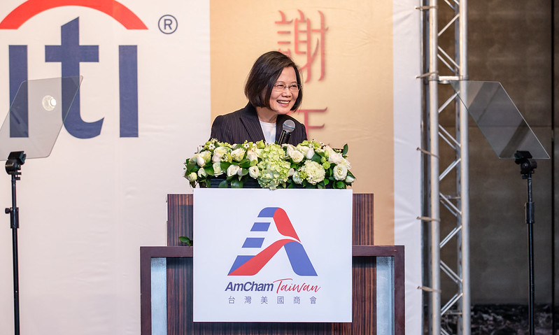 總統出席「台灣美國商會2022謝年飯」，並致詞