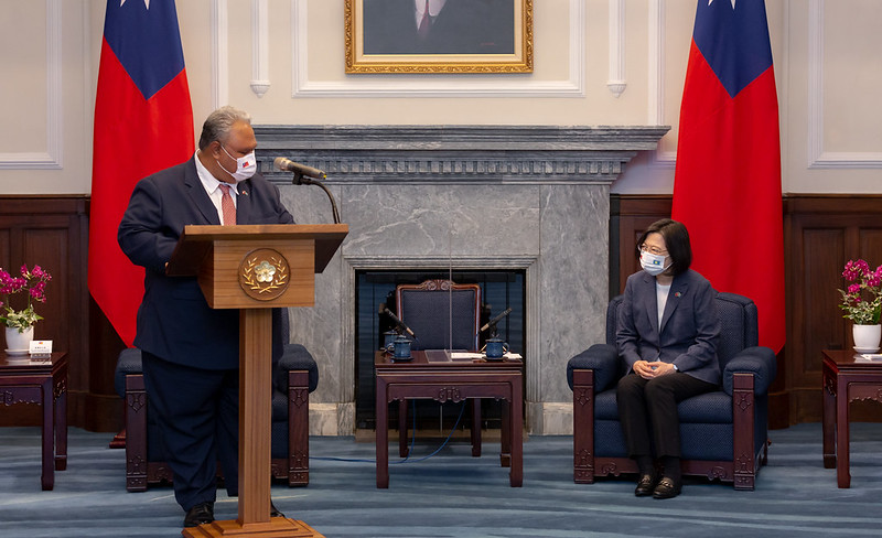 新任帛琉共和國駐臺特命全權大使歐儒侃致詞