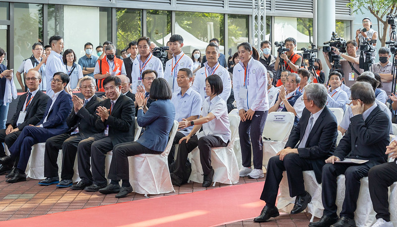 總統出席「行政法人國家運動科學中心揭牌典禮」