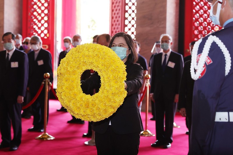 蔡英文總統主持「中華民國110年秋祭忠烈殉職人員典禮」