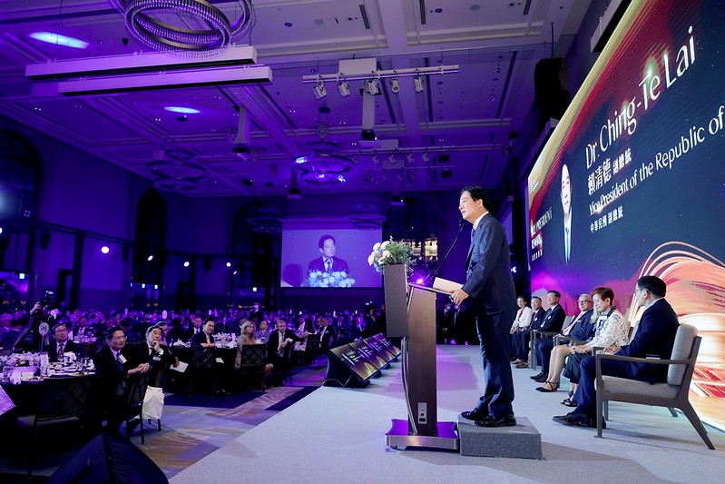 賴清德副總統今（6）日晚間出席「SEMICON Taiwan 2023科技菁英領袖晚宴」