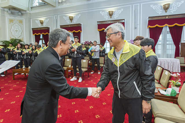 副總統鼓勵青奧選手繼續堅持努力　讓世界看到臺灣青年的活力和自信