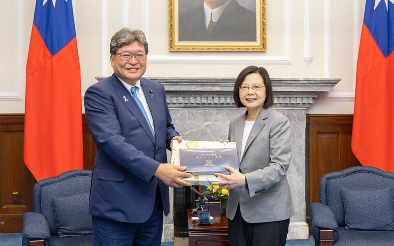 接見日本萩生田光一眾議員訪團　總統盼臺日持續做彼此堅實夥伴　共同為區域和平及繁榮貢獻心力