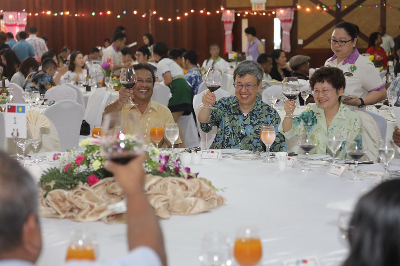 「帛誼專案」副總統主持「慶祝臺帛建交20週年午宴」，感謝帛國嘉賓一同慶祝兩國外交關係的重要里程碑