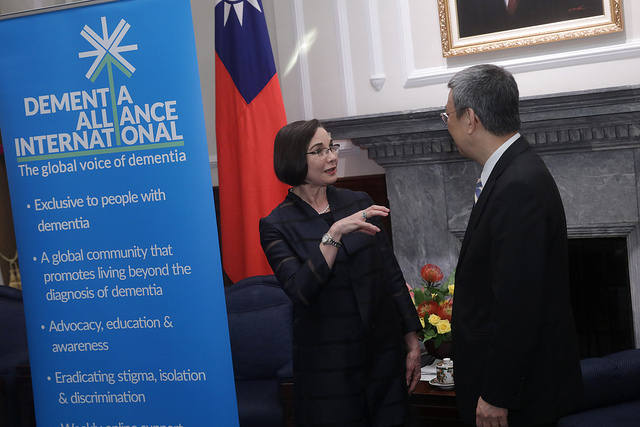 接見國際失智症聯盟主席　副總統盼在國際間繼續大力支持臺灣