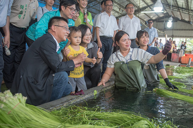 訪視高雄美濃地區野蓮產業　總統盼臺灣農產品能夠走出國際