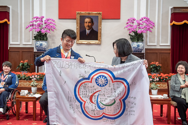 接見亞帕運代表團　總統：各位都是臺灣英雄