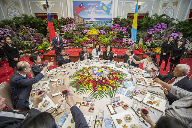 國宴宴請帛琉總統　總統盼兩國有更多合作計畫　造福人民