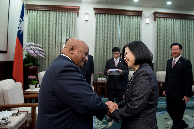 接見帛琉眾議院議長安薩賓　總統盼續攜手合作　促進兩國永續發展