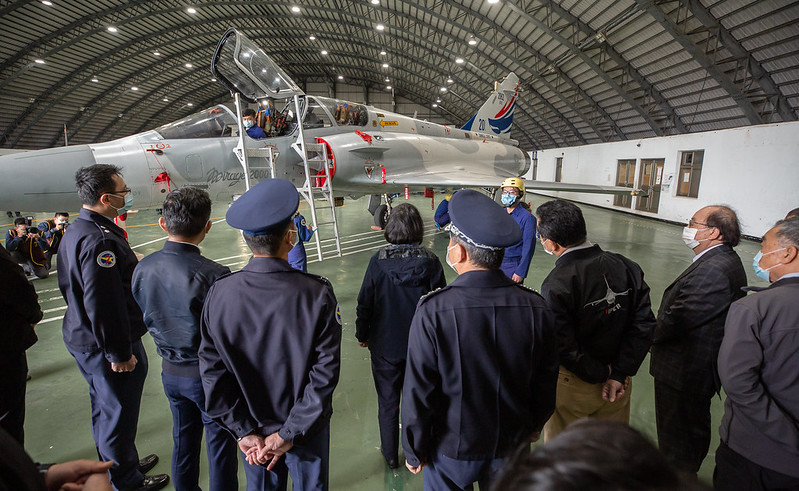 蔡英文總統今（1）日下午前往新竹視導「空軍第二戰術戰鬥機聯隊」