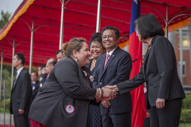 總統軍禮歡迎帛琉共和國雷蒙傑索總統伉儷訪團