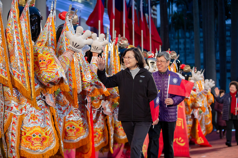 出席元旦升旗典禮　總統、副總統與國人迎接新年第一天