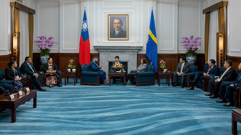 總統與諾魯共和國總統昆洛斯伉儷雙邊會晤