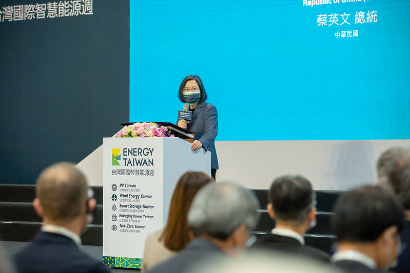 總統出席「2022台灣國際智慧能源週開幕典禮」，並致詞