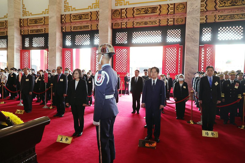 「中華民國112年向先祖暨忠烈殉職人員致祭典禮」於今（29）日上午10時在臺北市圓山國民革命忠烈祠隆重舉行