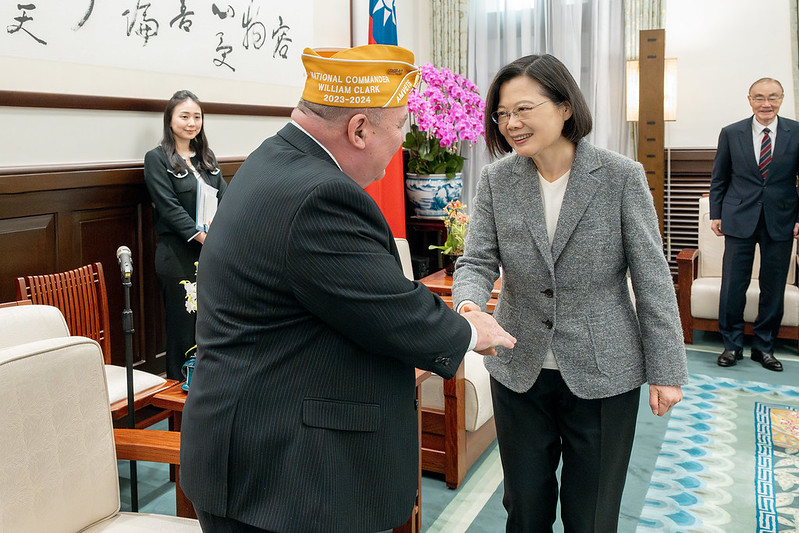 接見美國退伍軍人協會總會長　總統盼共同促進退伍軍人福祉　持續替臺灣發聲並壯大全球民主陣營力量