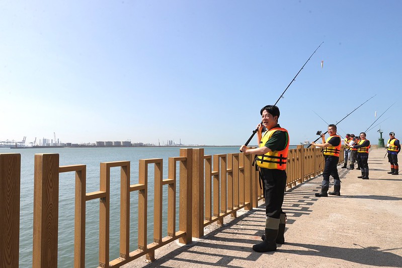 賴清德副總統今（14）日上午出席「臺中港北堤親子垂釣區啟用典禮」