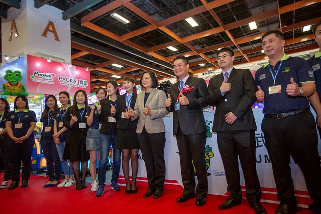 出席臺灣電子遊戲機國際產業展　總統: 讓全世界最厲害的遊戲機臺都是Made in Taiwan