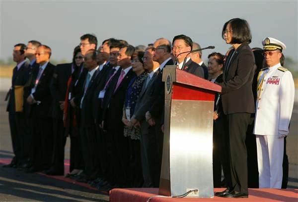 蔡英文總統抵達薩爾瓦多，於機場致詞