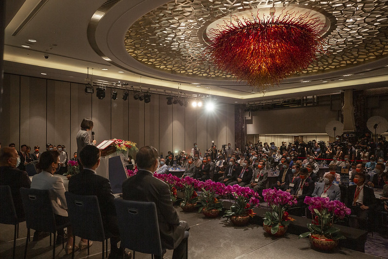 蔡英文總統今（9）日下午出席「臺灣機械工業同業公會會員代表大會」