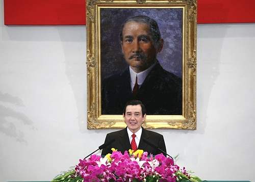 總統主持中華民國建國97年國慶典禮-馬英九總統致詞近照