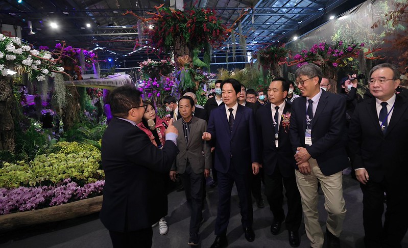 副總統出席「2023臺灣國際蘭展開幕典禮」