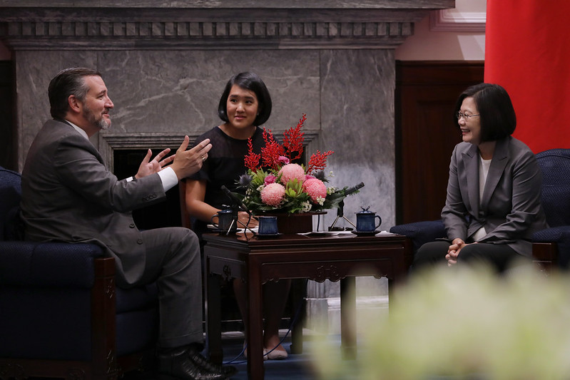 美國聯邦參議員克魯茲訪臺出席我國慶活動　總統盼臺美發展更深遠廣泛的合作關係