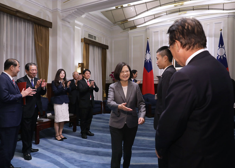 接見日本台灣親善協會會長衛藤征士郎　總統：臺日共享民主自由價值　共同促進區域和平穩定和繁榮