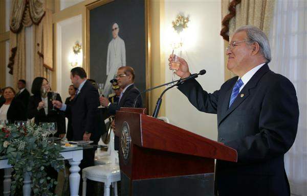 蔡英文總統出席薩國桑契斯(Salvador Sánchez Cerén)總統國宴現場