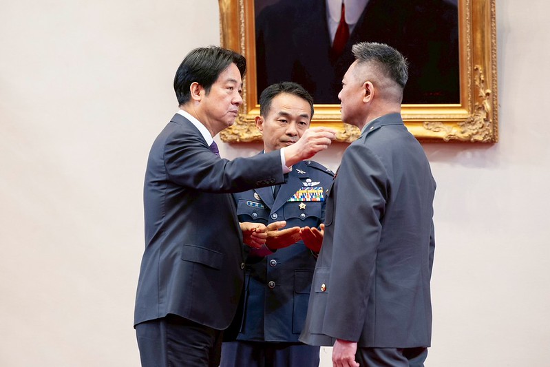 總統主持「中華民國115年4月份將官晉任授階典禮」