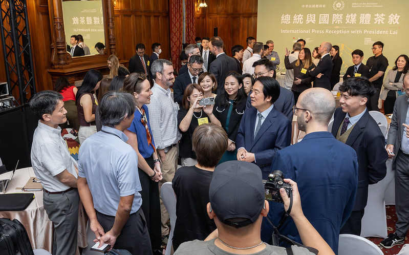 總統出席台灣外國記者會 (Taiwan Foreign Correspondents' Club)「總統與國際媒體茶敘」活動回應媒體提問