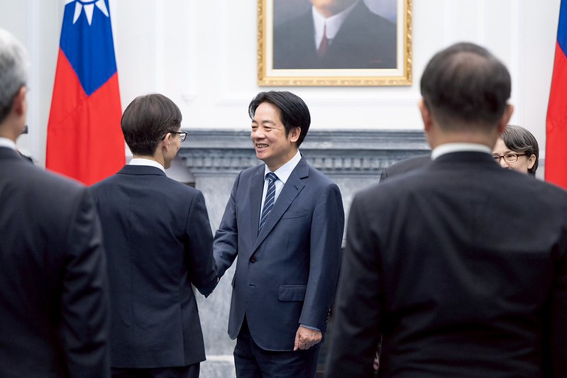 總統主持「新任行政院、司法院、考試院、監察院政務人員及駐外大使宣誓典禮」