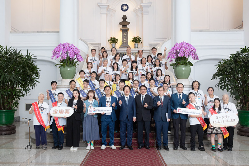 總統接見第一屆「金唐獎」得獎者及入圍者