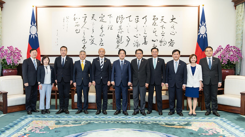 總統接見「日本栃木縣日光市長瀨高哲雄乙行」